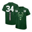 Ultra Game Youth NBA Official Super Soft Fly High Players T-Shirt | Milwaukee Bucks - Giannis Antetokounmpo