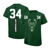 Ultra Game Youth NBA Official Super Soft Fly High Players T-Shirt | Milwaukee Bucks - Giannis Antetokounmpo