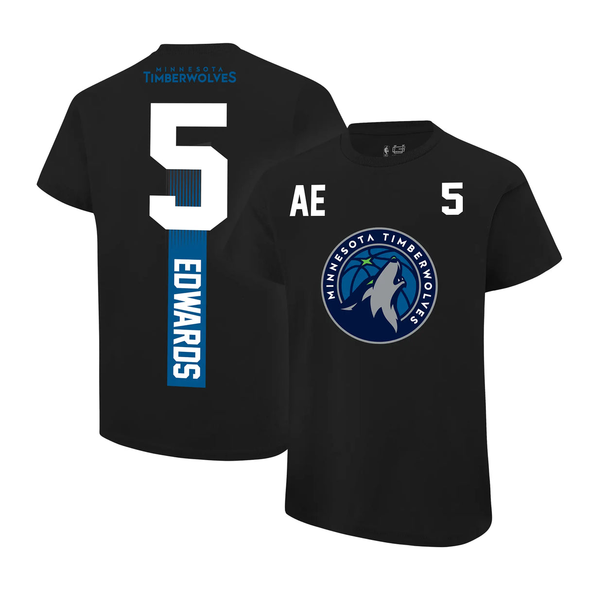 Ultra Game Youth NBA Official Super Soft Fly High Players T-Shirt | Minnesota Timberwolves - Anthony Edwards