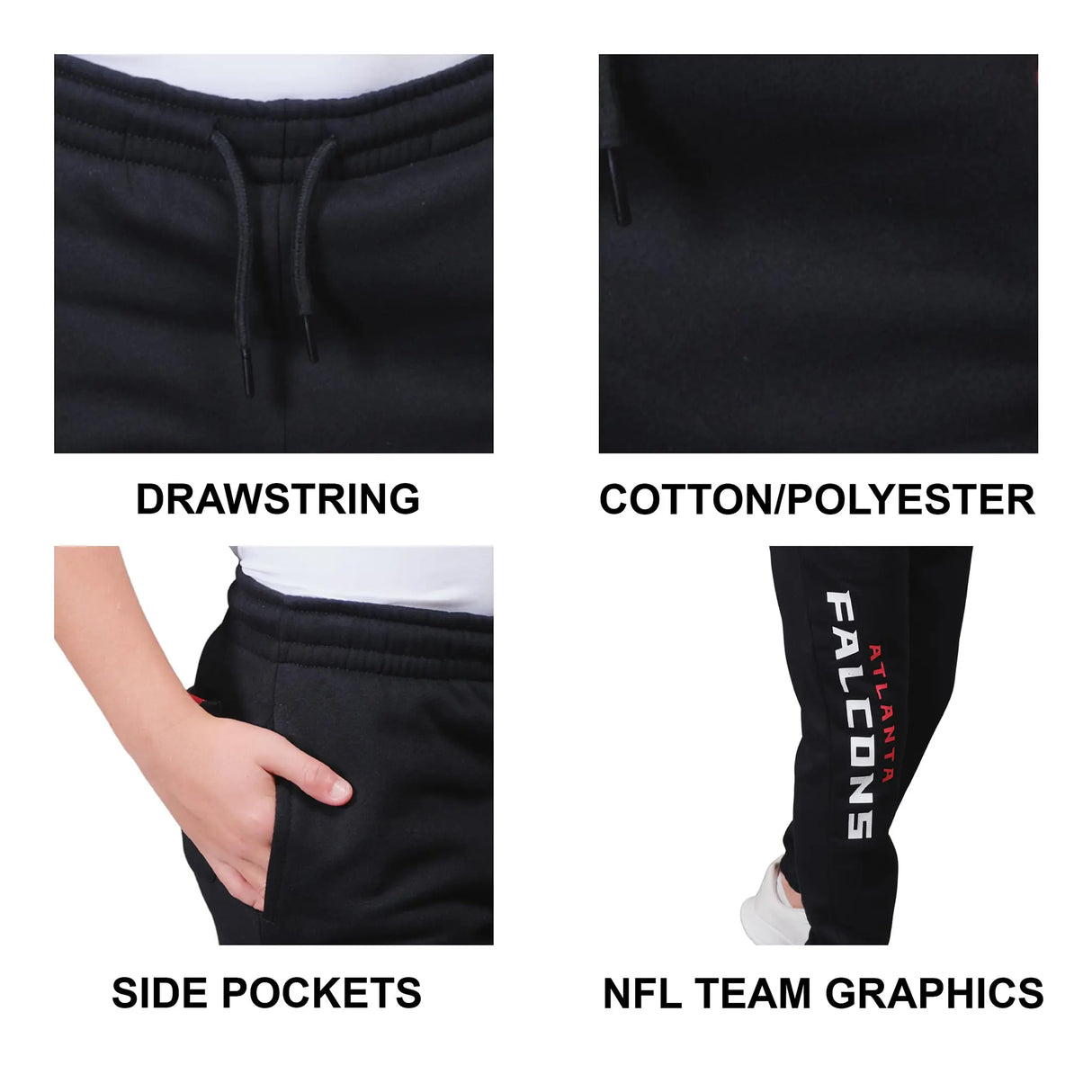 Ultra Game Youth NFL Official Super Soft Jogger Sweatpants | Buffalo Bills