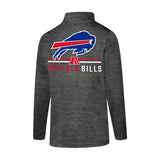 Ultra Game Youth NFL Official Super Soft Quarter Zip Long Sleeve T-Shirt | Buffalo Bills