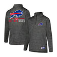 Ultra Game Youth NFL Official Super Soft Quarter Zip Long Sleeve T-Shirt | Buffalo Bills