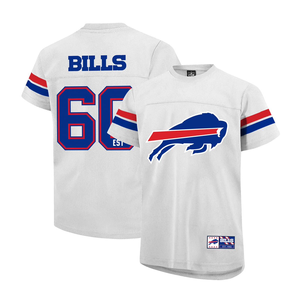 Ultra Game Youth NFL Official Super Soft Mesh Jersey T-Shirt | Buffalo Bills