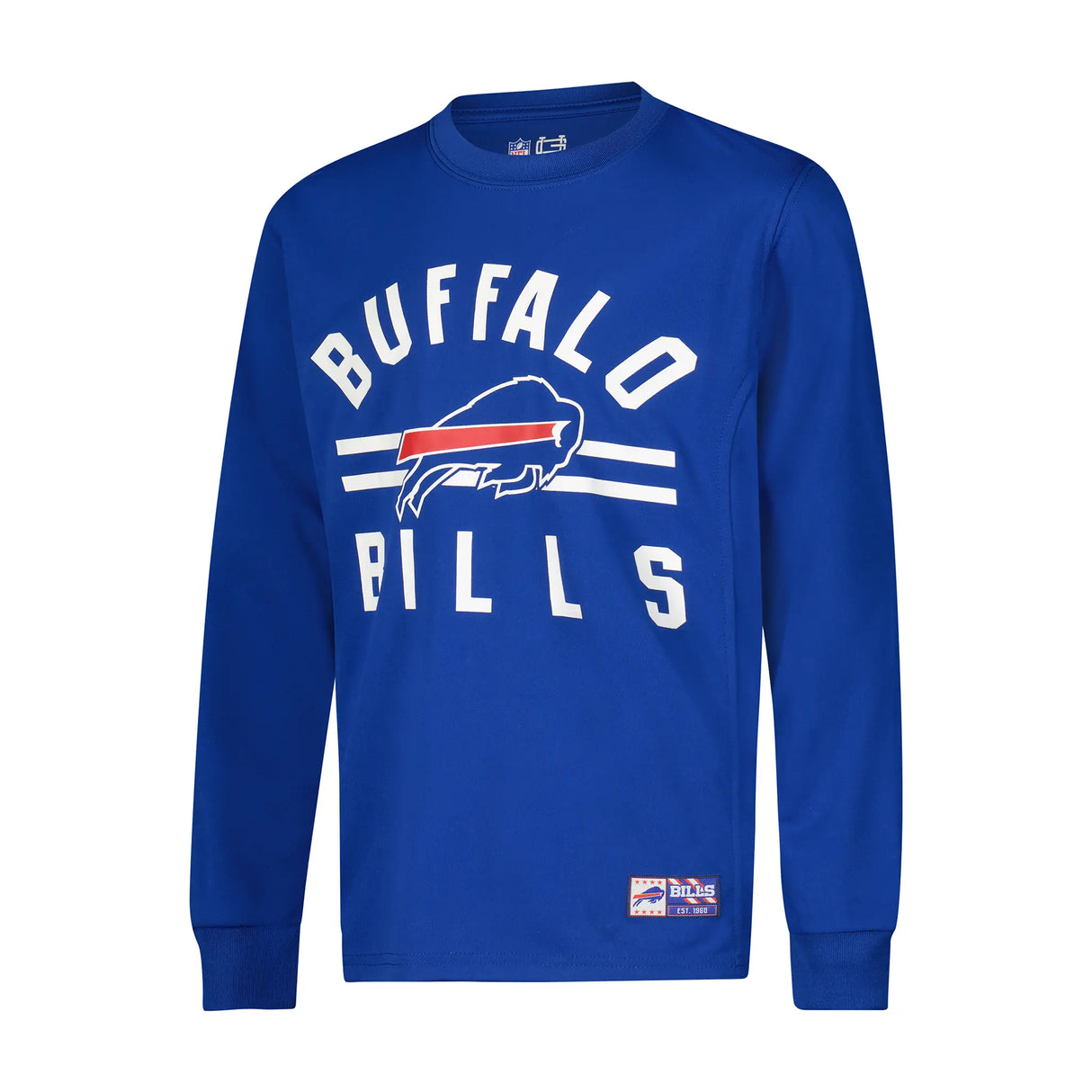 Ultra Game Youth NFL Official Super Soft Supreme Long Sleeve T-Shirt | Buffalo Bills