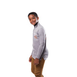 Ultra Game Youth NFL Official Super Soft Quarter Zip Long Sleeve T-Shirt | Chicago Bears