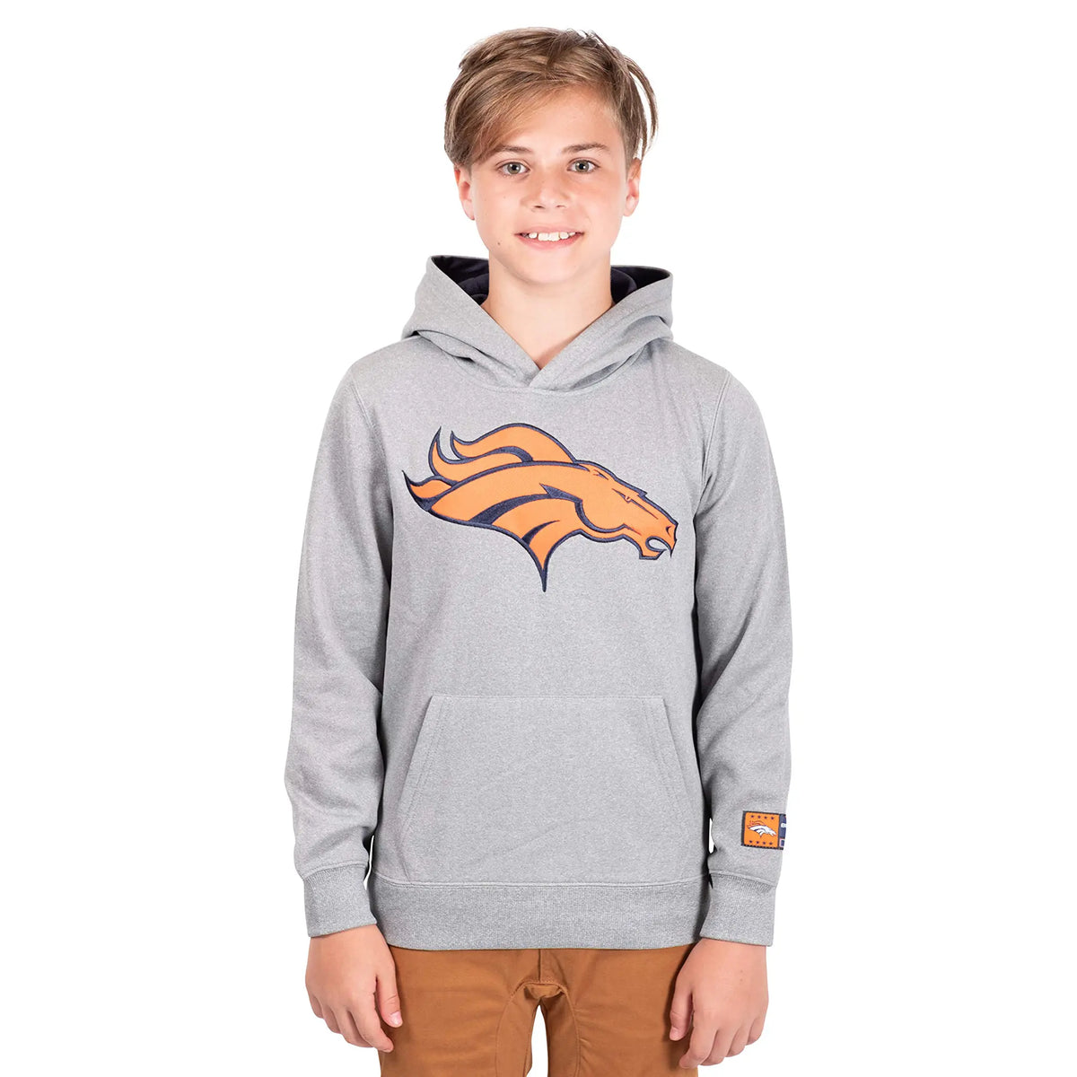 Ultra Game Youth NFL Official Super Soft Premium Hoodie Sweatshirt | Denver Broncos