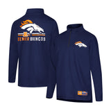 Ultra Game Youth NFL Official Super Soft Quarter Zip Long Sleeve T-Shirt