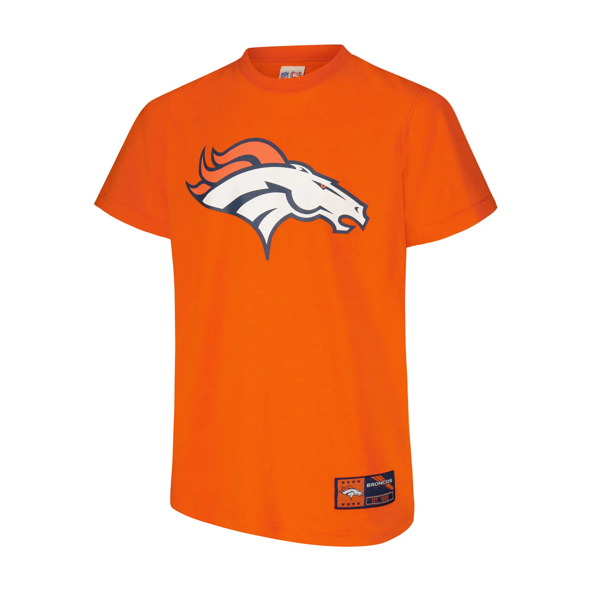 Ultra Game Youth NFL Official Super Soft T-Shirt & Hoodie Sweatshirt Set (Sizes 8 to 18-20) | Denver Broncos