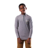 Ultra Game Youth NFL Official Super Soft Quarter Zip Long Sleeve T-Shirt | Green Bay Packers