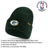 Ultra Game Youth NFL Official Super Soft Marl Knit Winter Beanie Knit Hat with Extra Warm Touch Screen Gloves
