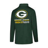 Ultra Game Youth NFL Official Super Soft Quarter Zip Long Sleeve T-Shirt