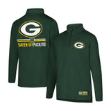 Ultra Game Youth NFL Official Super Soft Quarter Zip Long Sleeve T-Shirt