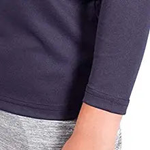 ultra game youth nfl official heather gray super soft quarter zip long sleeve t shirt feature 2