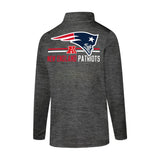 Ultra Game Youth NFL Official Super Soft Quarter Zip Long Sleeve T-Shirt | New England Patriots