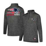 Ultra Game Youth NFL Official Super Soft Quarter Zip Long Sleeve T-Shirt | New England Patriots