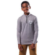 Ultra Game Youth NFL Official Super Soft Quarter Zip Long Sleeve T-Shirt | Philadelphia Eagles