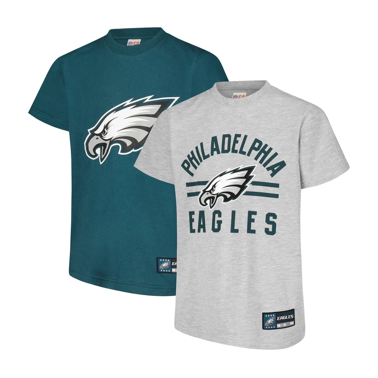Ultra Game Youth NFL Official Super Soft 2 Pack T-Shirt Set