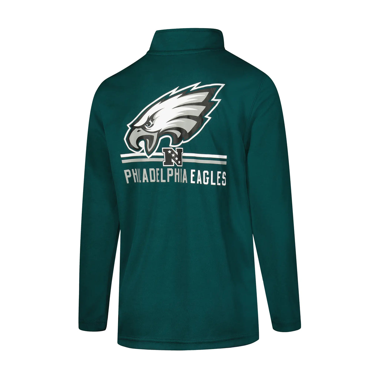 Ultra Game Youth NFL Official Super Soft Quarter Zip Long Sleeve T-Shirt