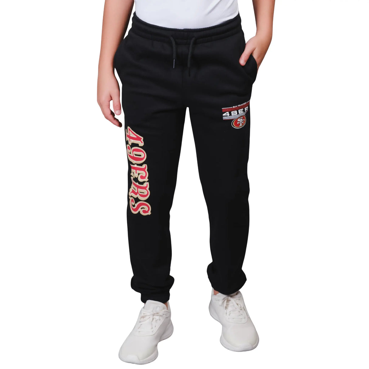 Ultra Game Youth NFL Official Super Soft Jogger Sweatpants | San Francisco 49ers