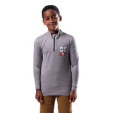 Ultra Game Youth NFL Official Super Soft Quarter Zip Long Sleeve T-Shirt | San Francisco 49ers