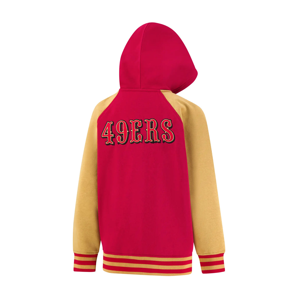 Ultra Game Youth NFL Official Super Soft Full Zip Varsity Hoodie Sweatshirt | San Francisco 49ers