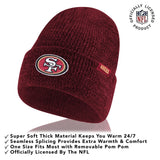 Ultra Game Youth NFL Official Super Soft Marl Knit Winter Beanie Knit Hat with Extra Warm Touch Screen Gloves