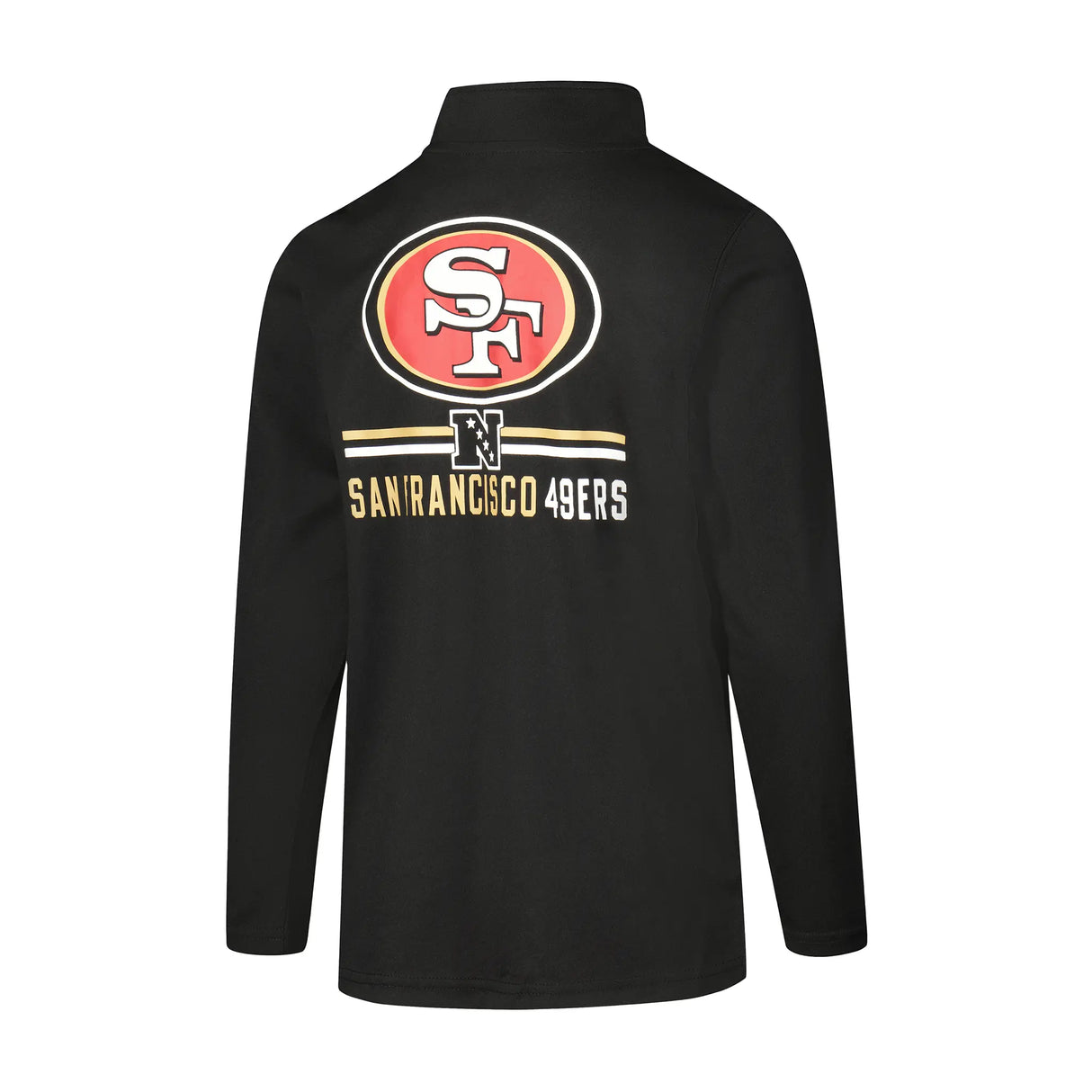 Ultra Game Youth NFL Official Super Soft Quarter Zip Long Sleeve T-Shirt | San Francisco 49ers
