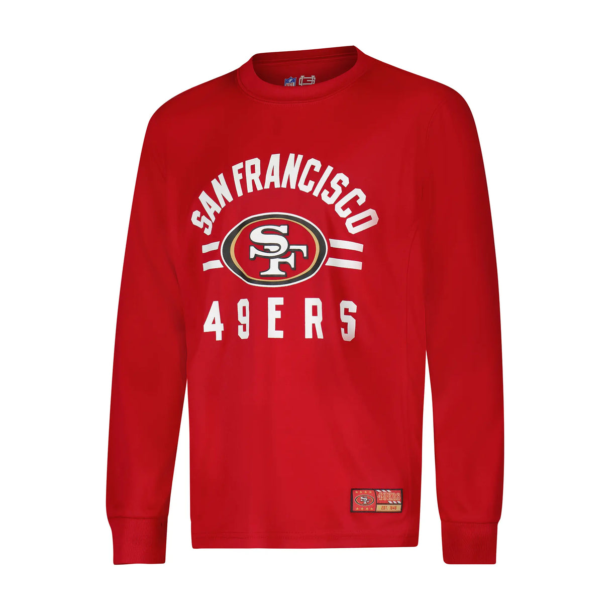 Ultra Game Youth NFL Official Super Soft Supreme Long Sleeve T-Shirt | San Francisco 49ers