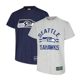 Ultra Game Youth NFL Official Super Soft 2 Pack T-Shirt Set | Seattle Seahawks
