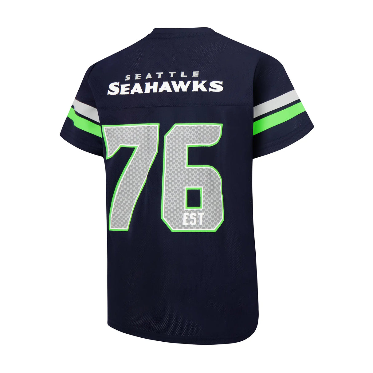Ultra Game Youth NFL Official Super Soft Mesh Jersey T-Shirt | Seattle Seahawks