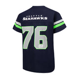Ultra Game Youth NFL Official Super Soft Mesh Jersey T-Shirt | Seattle Seahawks