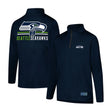 Ultra Game Youth NFL Official Super Soft Quarter Zip Long Sleeve T-Shirt | Seattle Seahawks