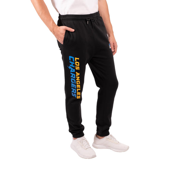 Ultra Game NFL Los Angeles Chargers Mens Active Super Soft Fleece Game Day Jogger Sweatpants|Los Angeles Chargers