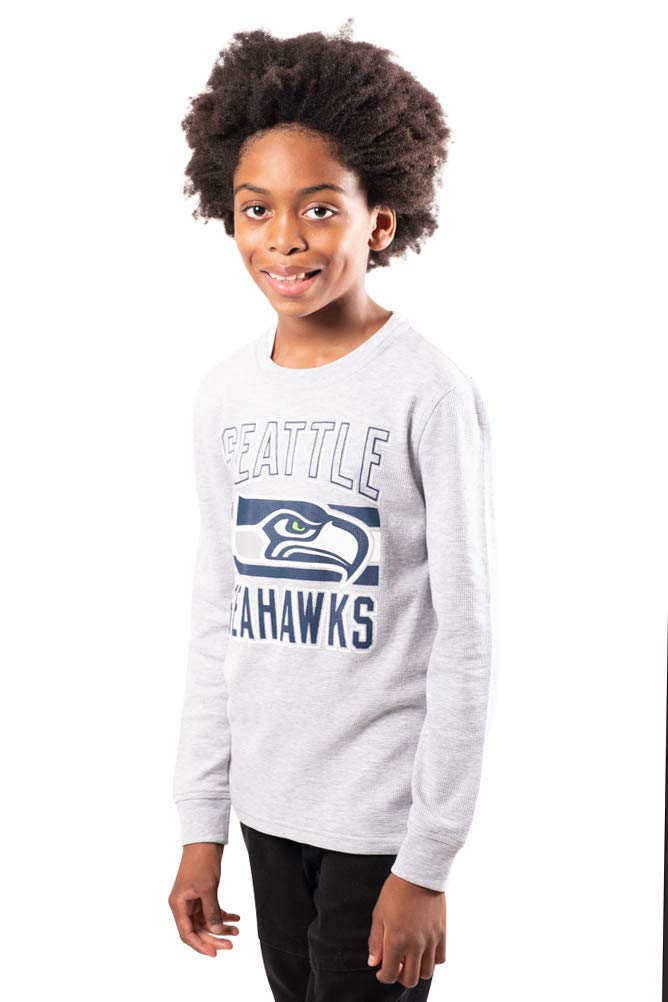 Ultra Game NFL Seattle Seahawks Youth Lightweight Active Thermal Long Sleeve Shirt |Seattle Seahawks - UltraGameShop
