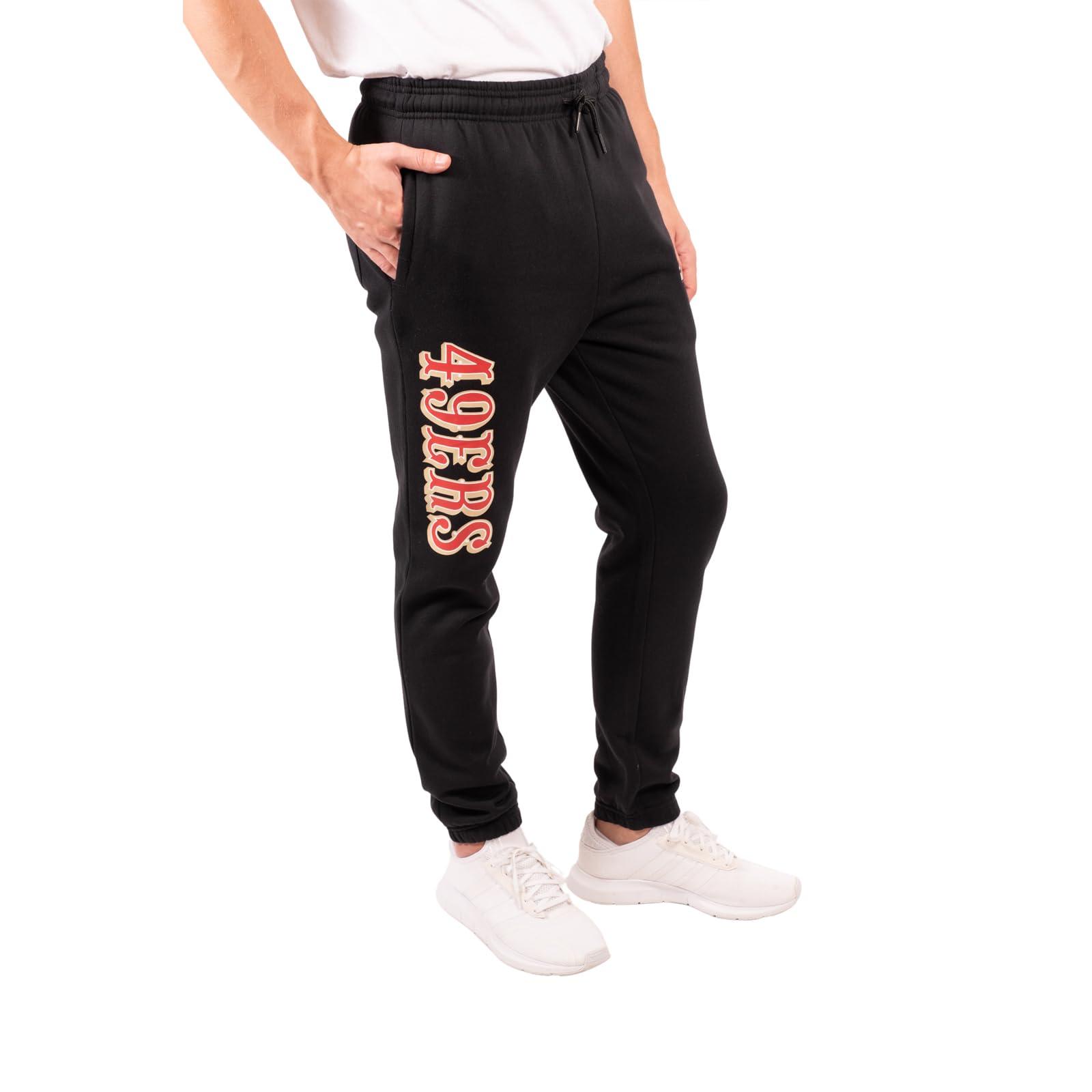 Ultra Game NFL San Francisco 49ers Mens Active Super Soft Fleece Game Day Jogger Sweatpants|San Francisco 49ers - UltraGameShop