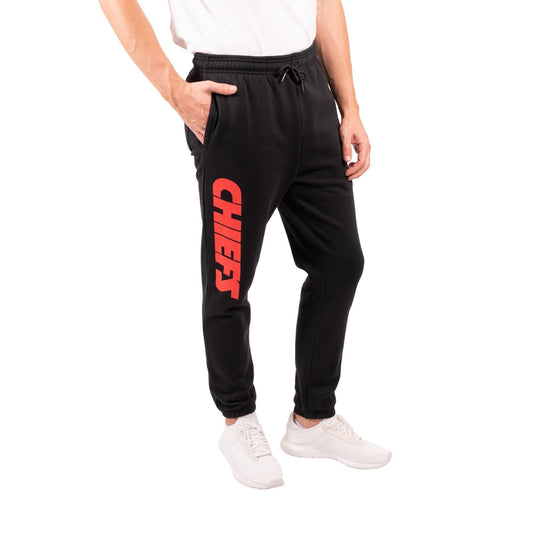 Ultra Game NFL Kansas City Chiefs Mens Active Super Soft Fleece Game Day Jogger Sweatpants|Kansas City Chiefs - UltraGameShop