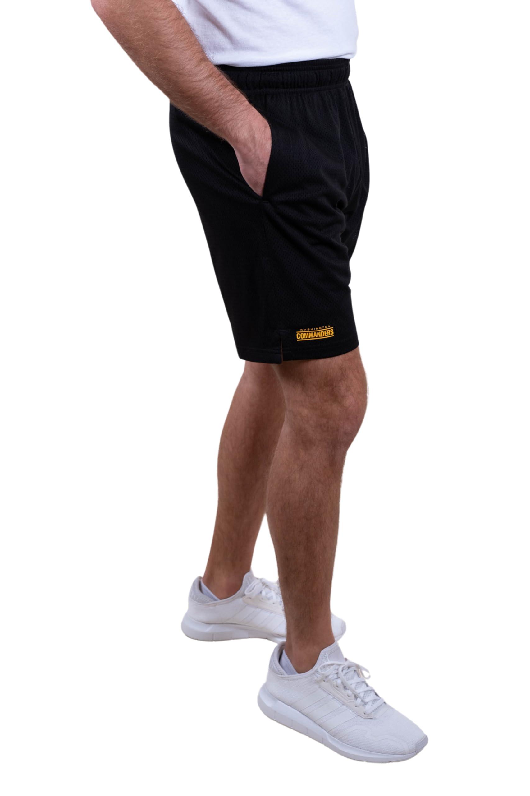 Ultra Game NFL Washington Commanders Mens 7 Inch Soft Mesh Active Training Shorts|Washington Commanders - UltraGameShop