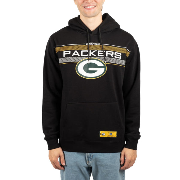 Ultra Game NFL Green Bay Packers Mens Super Soft Supreme Pullover Hoodie Sweatshirt|Green Bay Packers