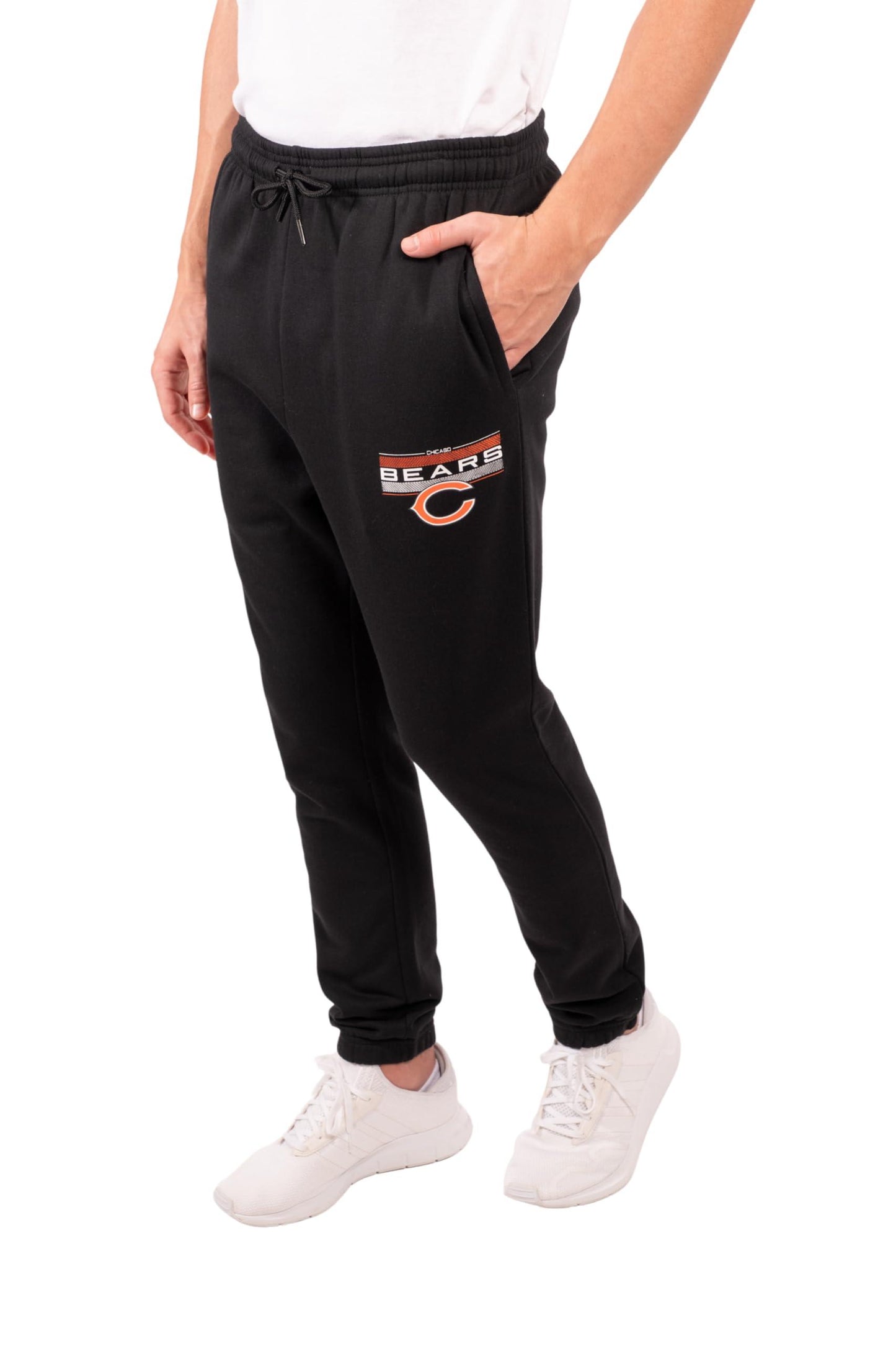 Ultra Game NFL Chicago Bears Mens Active Super Soft Fleece Game Day Jogger Sweatpants|Chicago Bears - UltraGameShop