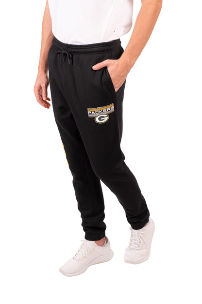 Ultra Game NFL Green Bay Packers Mens Active Super Soft Fleece Game Day Jogger Sweatpants|Green Bay Packers - UltraGameShop