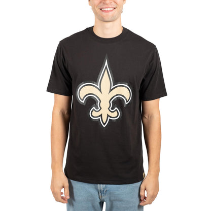 Ultra Game NFL New Orleans Saints Mens Super Soft Ultimate Team Logo T-Shirt|New Orleans Saints - UltraGameShop