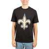 Ultra Game NFL New Orleans Saints Mens Super Soft Ultimate Team Logo T-Shirt|New Orleans Saints
