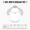 Ultra Game NFL Mens Super Soft Raglan Baseball Long Sleeve T-Shirt|Arizona Cardinals