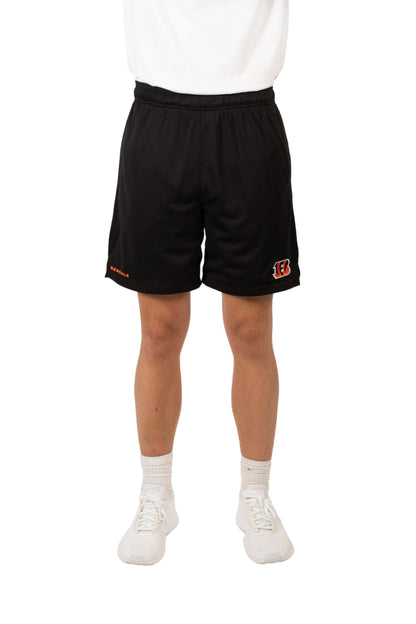 Ultra Game NFL Cincinnati Bengals Mens 7 Inch Soft Mesh Active Training Shorts|Cincinnati Bengals - UltraGameShop