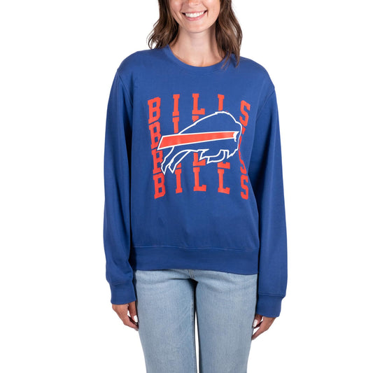 Ultra Game NFL Buffalo Bills Womens Long Sleeve Fleece Sweatshirt|Buffalo Bills - UltraGameShop