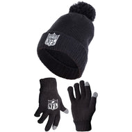 Ultra Game NFL  Youth Standard Neutral Zone HAT Gloves Set|NFL