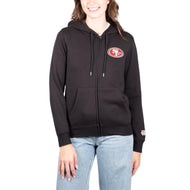 Ultra Game NFL San Francisco 49ers Womens Full Zip Soft Marl Knit Hoodie Sweatshirt Jacket|San Francisco 49ers