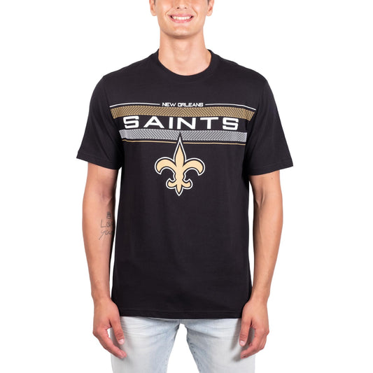 Ultra Game NFL New Orleans Saints Mens Super Soft Ultimate Game Day Crew Neck T-Shirt|New Orleans Saints - UltraGameShop