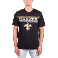 Ultra Game NFL New Orleans Saints Mens Super Soft Ultimate Game Day Crew Neck T-Shirt|New Orleans Saints