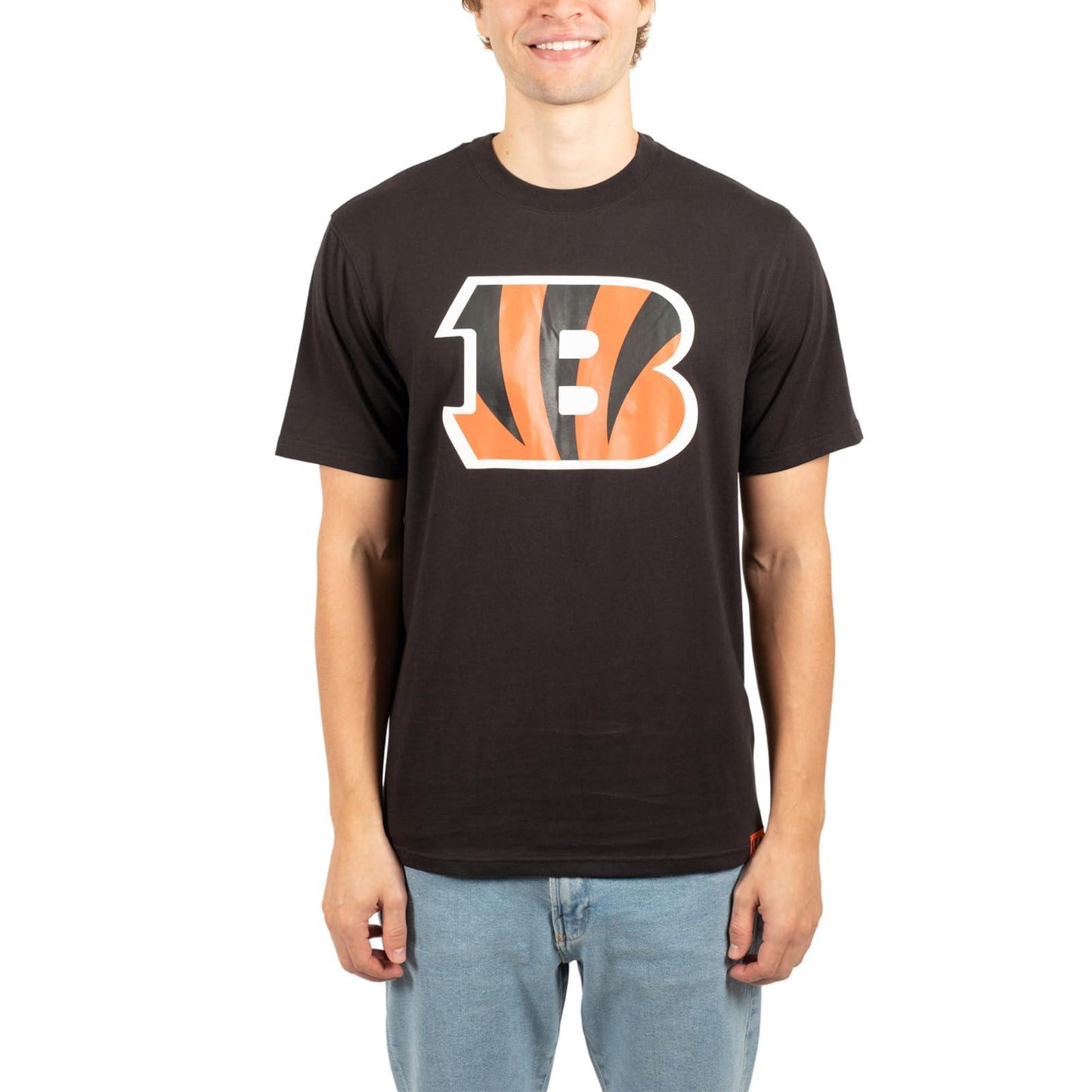 Ultra Game NFL Cincinnati Bengals Mens Super Soft Ultimate Team Logo T-Shirt|Cincinnati Bengals - UltraGameShop